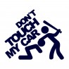 Samolepka na auto s nápisem Don't touch my car