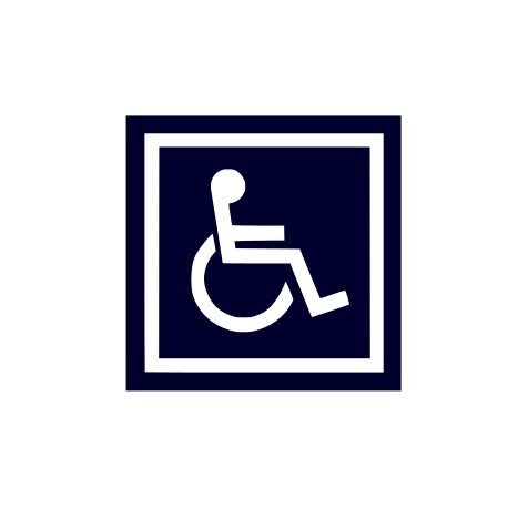 Samolepka na auto- vozíčkář, invalida