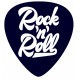 Rock 'n' Roll- samolepka na auto- kytarové trsátko