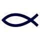 Samolepka na auto-rybička- křesťanský symbol